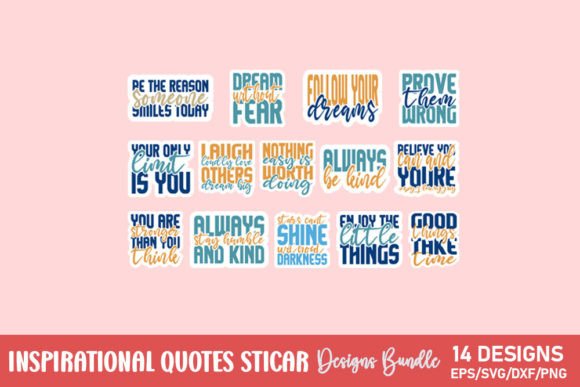 Download Inspirational Quotes Sticker Bundle - Premium Resources