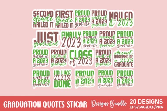 Download Graduation Quotes Sticker Bundle - Premium Resources